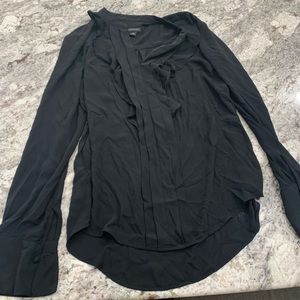 Ann Taylor dressy black blouse